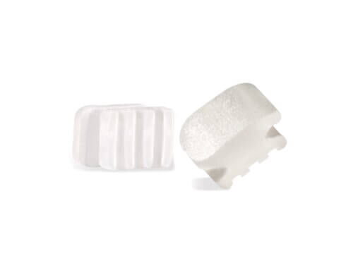 Boutons à coller composite ORTHOFLEX/Transparent opaque/10